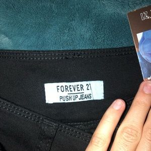 Black push up skinny jeans